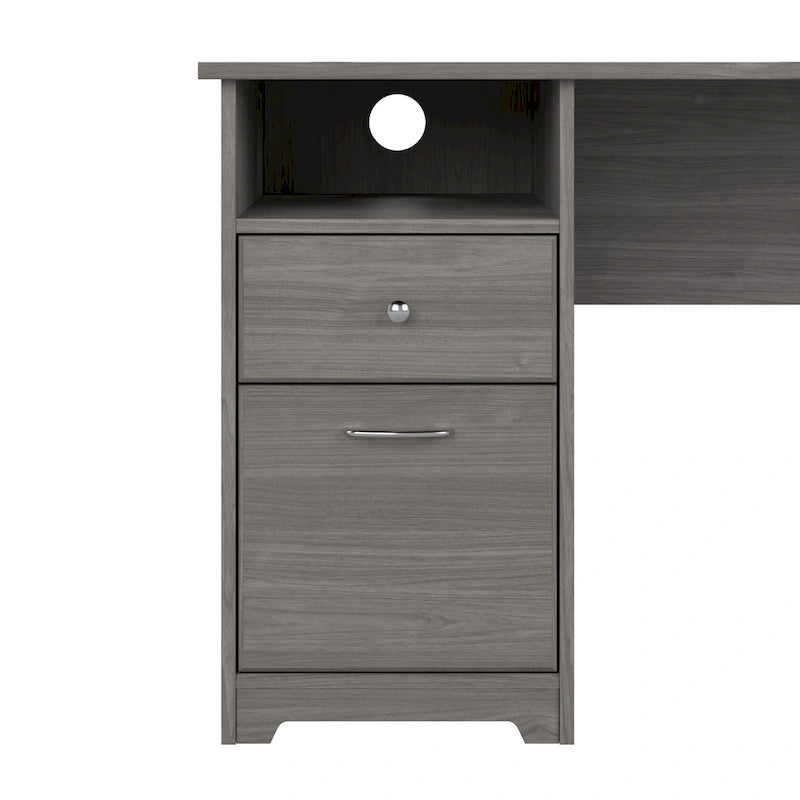 Bureau informatique de 60 W avec tiroirs et rangement