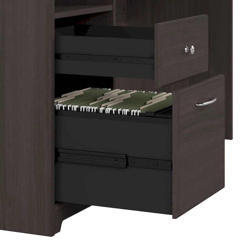 Bureau informatique de 60 W avec tiroirs et rangement