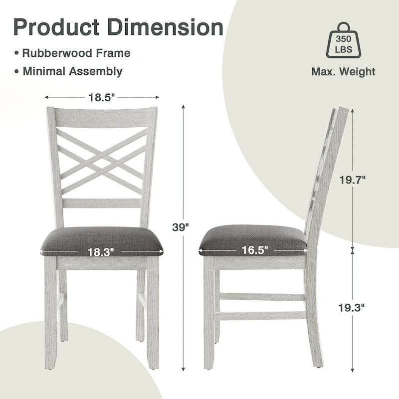 Table à manger extensible rectangulaire en bois massif avec finition grain de bois