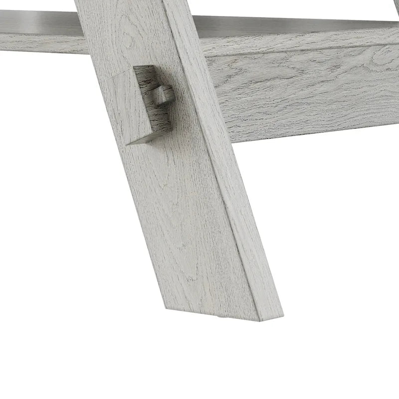 Table à manger extensible rectangulaire en bois massif avec finition grain de bois