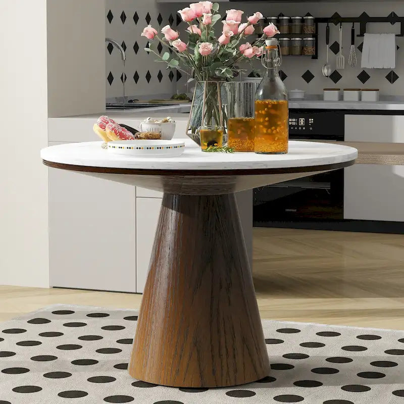 Table à manger ronde Rétro Minimaliste Élégante