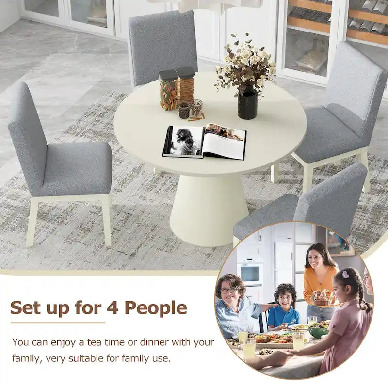 Table à manger ronde Rétro Minimaliste Élégante