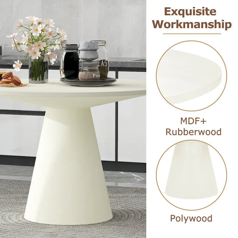Table à manger ronde Rétro Minimaliste Élégante