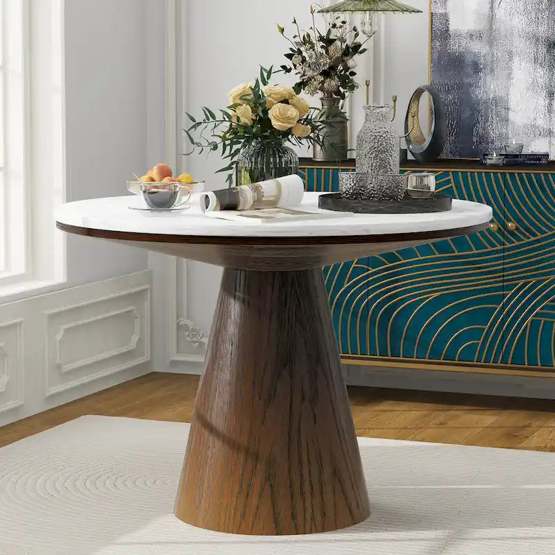 Table à manger ronde Rétro Minimaliste Élégante