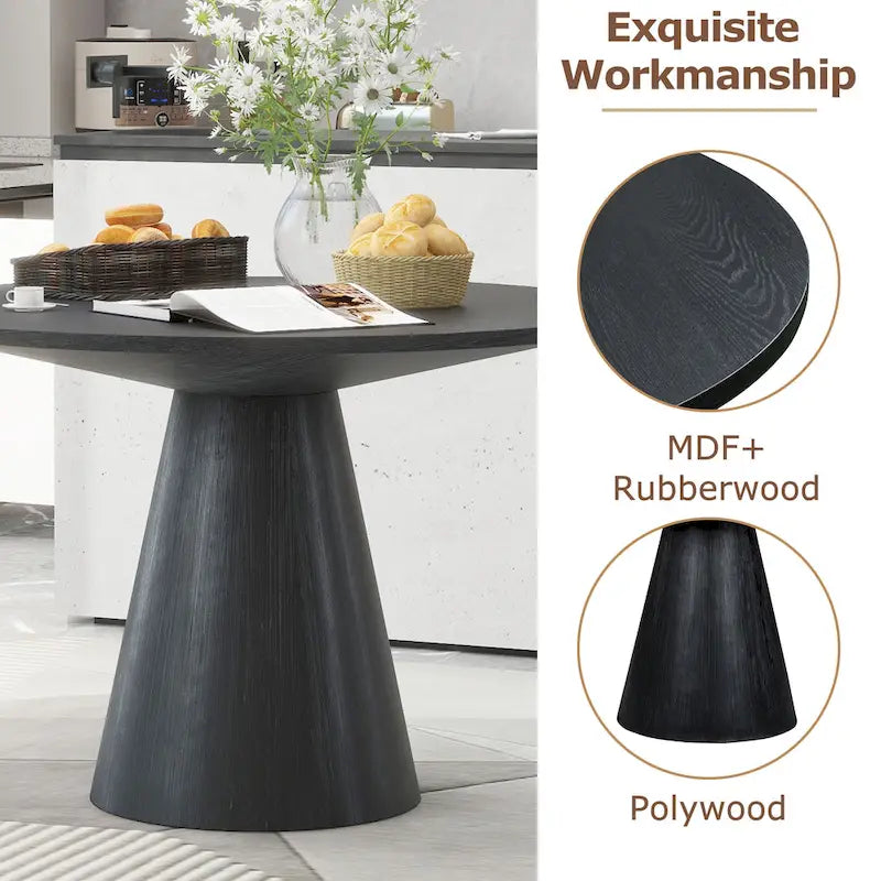Table à manger ronde Rétro Minimaliste Élégante