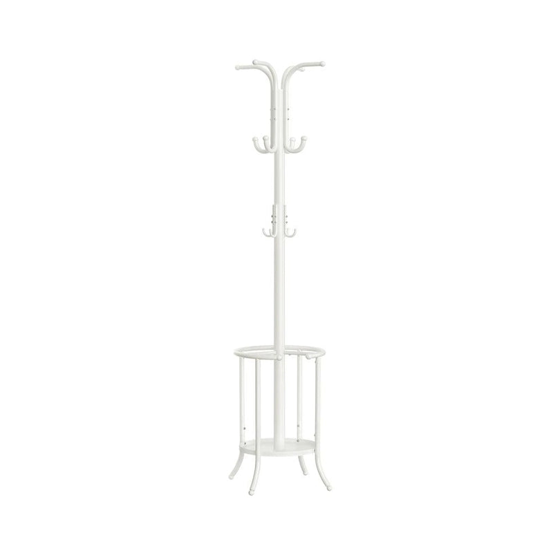Porte-manteau sur pied moderne et haut avec structure métallique et porte-parapluies