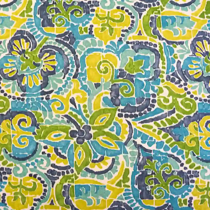 Repose-pieds en rotin avec coussin rembourré en polyester pour usage intérieur/extérieur