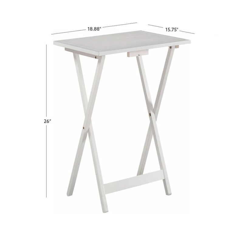 Table pliante avec plateau en placage de chêne et pieds en hévéa