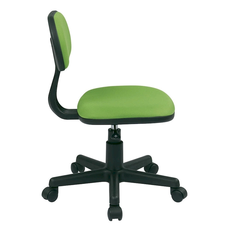 Chaise de bureau pour étudiant avec roulettes pivotantes et hauteur d'assise réglable