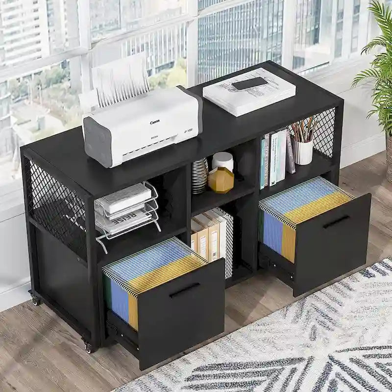 Grands classeurs latéraux Armoire de classement mobile pour bureau à domicile
