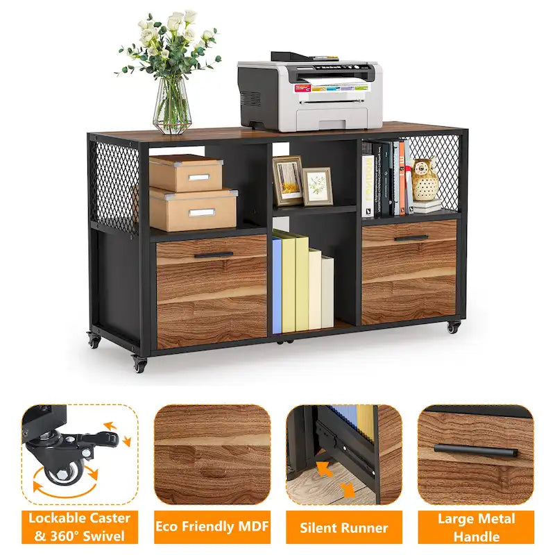Grands classeurs latéraux Armoire de classement mobile pour bureau à domicile