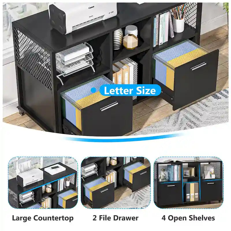 Grands classeurs latéraux Armoire de classement mobile pour bureau à domicile