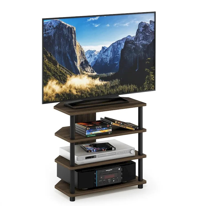 Meuble TV compact à 4 niveaux avec étagères ouvertes