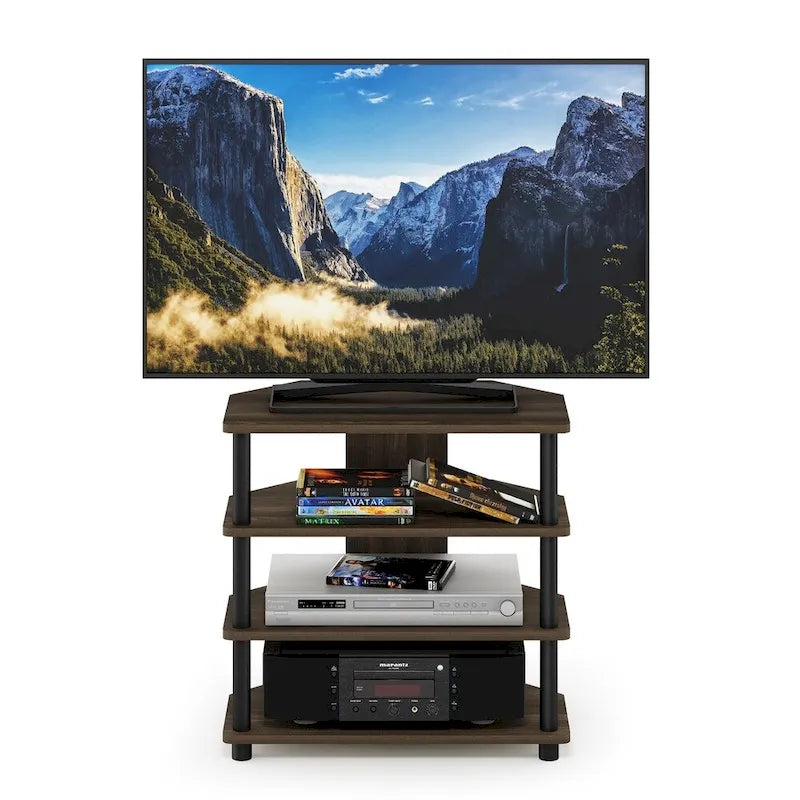 Meuble TV compact à 4 niveaux avec étagères ouvertes