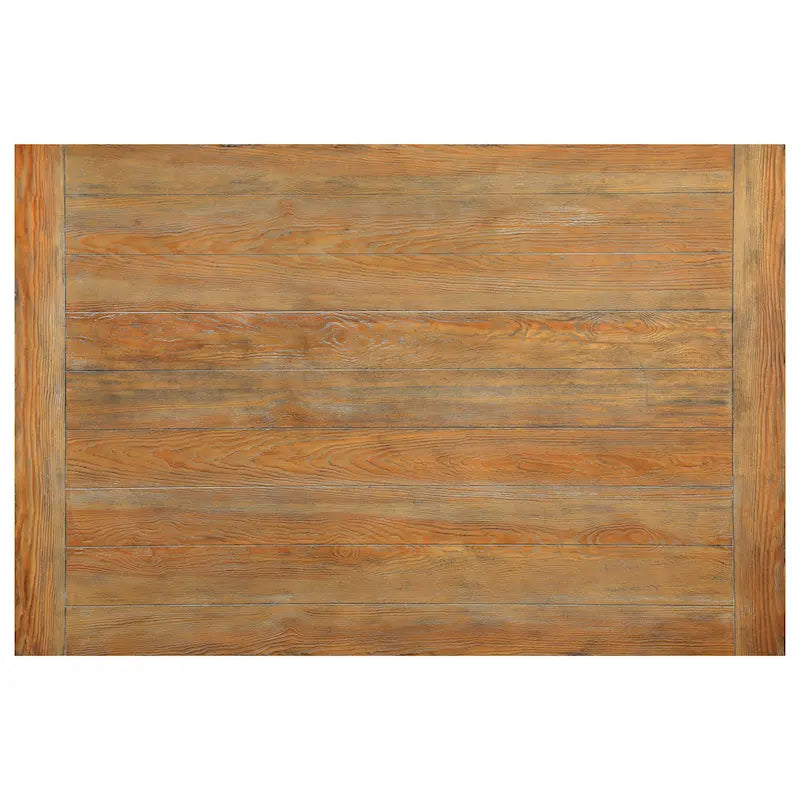 Table basse rustique à balustre de 60 pouces avec étagère de rangement inférieure