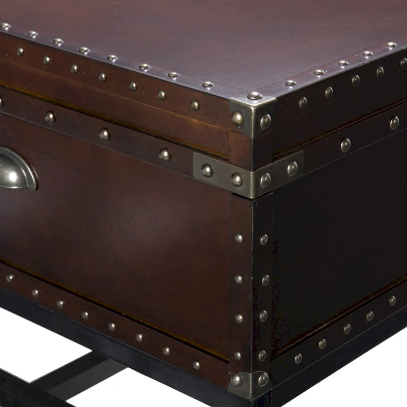 Table basse de rangement Espresso