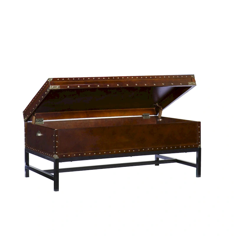 Table basse de rangement Espresso