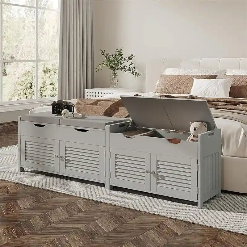 Banc de rangement à chaussures - 35P x 75L x 50H