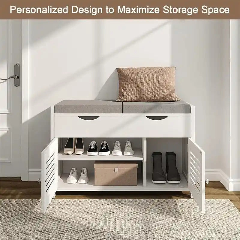 Banc de rangement à chaussures - 35P x 75L x 50H