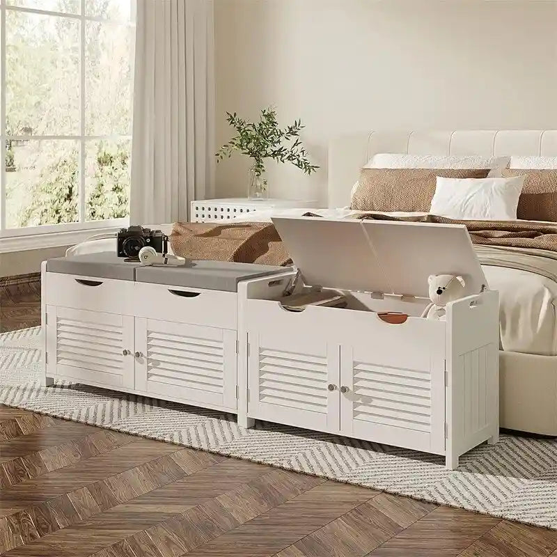 Banc de rangement à chaussures - 35P x 75L x 50H