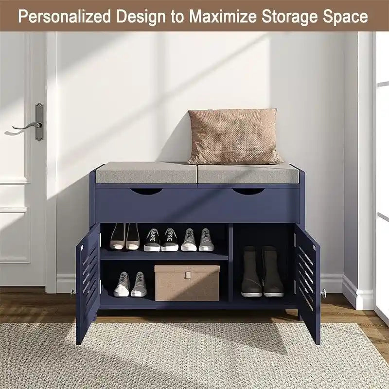 Banc de rangement à chaussures - 35P x 75L x 50H