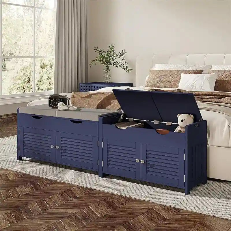 Banc de rangement à chaussures - 35P x 75L x 50H