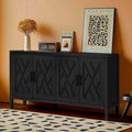 Buffet de console en bois à quatre portes avec rangement