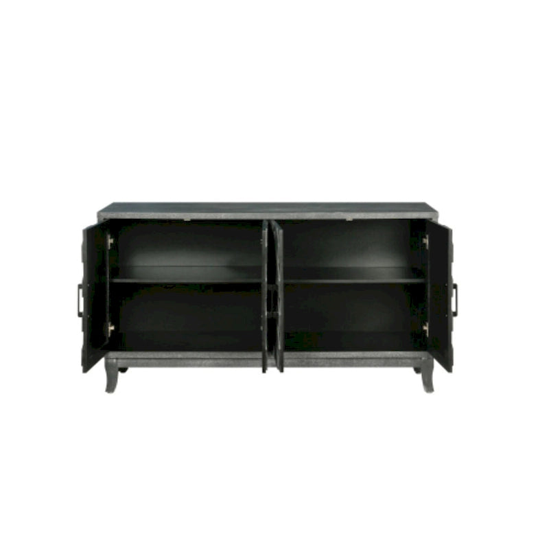 Buffet de console en bois à quatre portes avec rangement