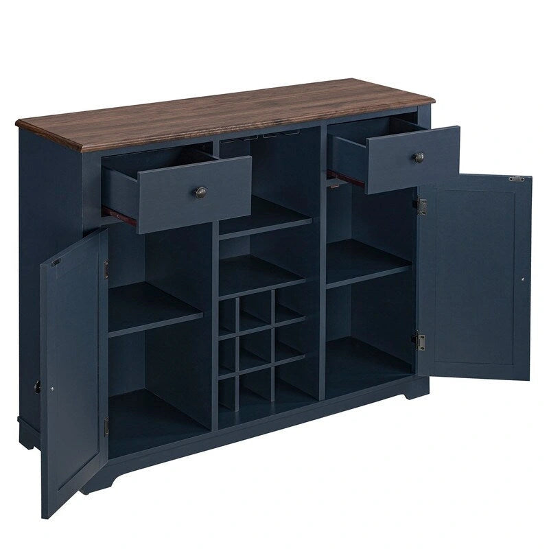 Meuble Bar Armoire de Ferme X-Door avec Range-Bouteilles et Rangement