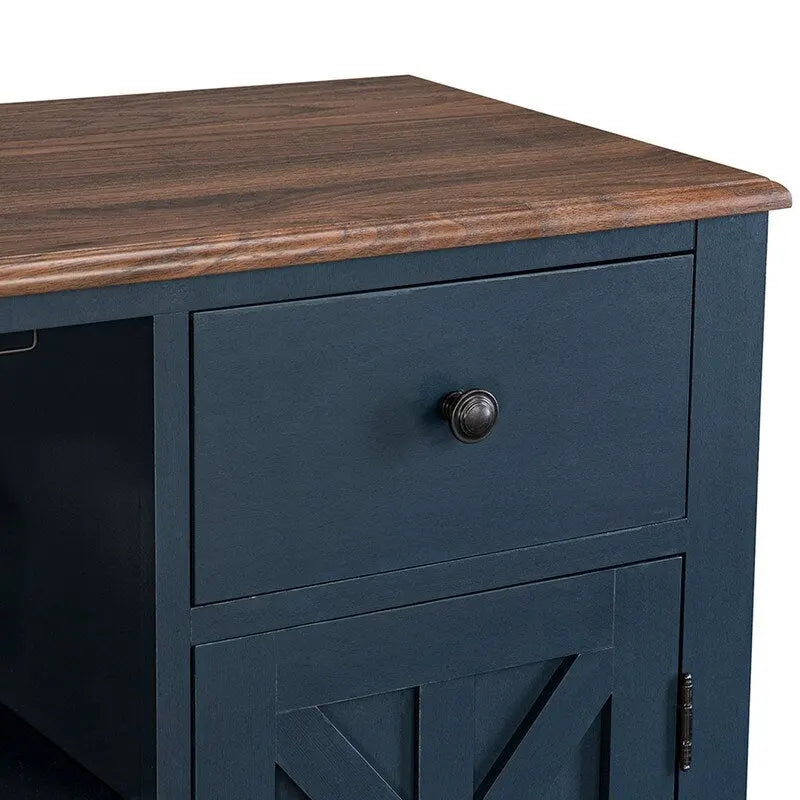 Meuble Bar Armoire de Ferme X-Door avec Range-Bouteilles et Rangement