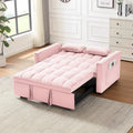 Causeuse convertible moderne en velours avec lit gigogne
